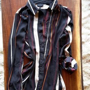 Fall stripped blouse